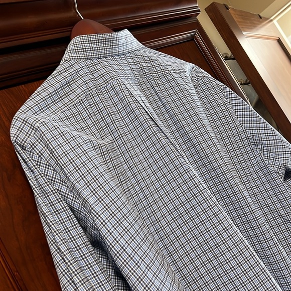 Ralph Lauren Classic Fit Multicolored Blue Plaid button-down Casual Dress wear! - Picture 7 of 8